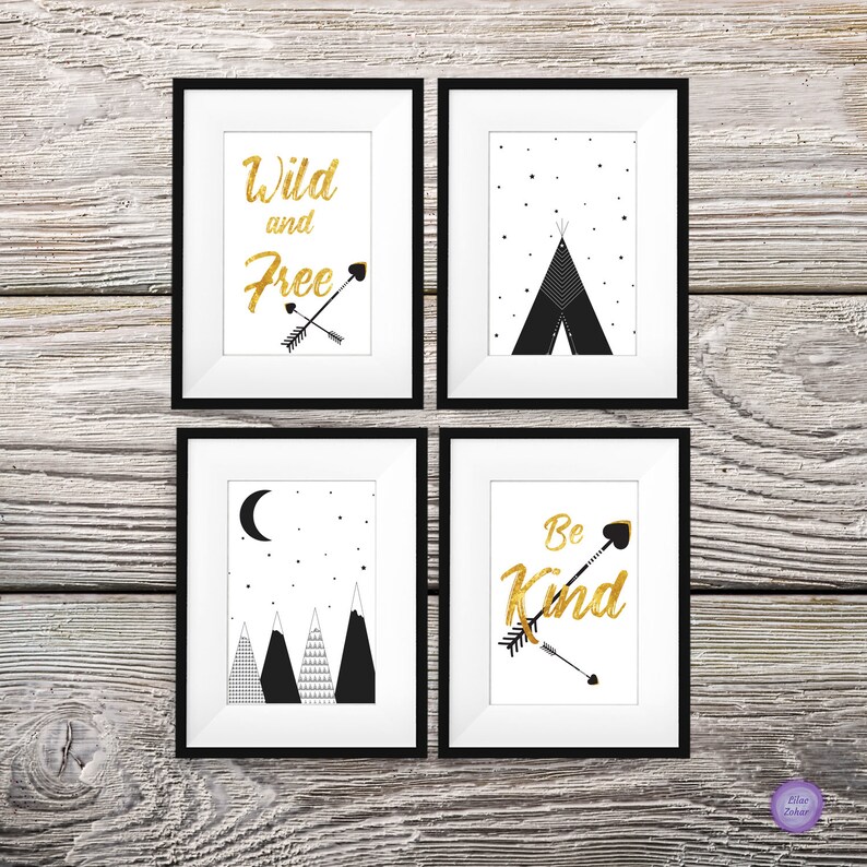 Nursery Printables Woodland Printables Nursery Wall Art Set - Etsy Israel