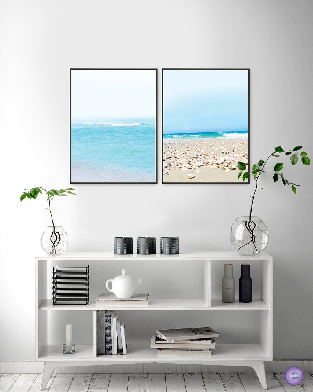 Ocean Wall Art, Nautical Wall Art, Beach Printable, Sea Printable, Blue Sea Wall Art, Beach Wall ...