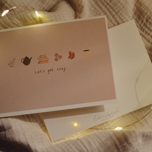 Postkarte „Cosy“ | herbstliche Postkarten | Herbst Karten |