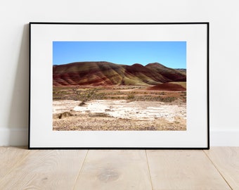 Painted Hills Eastern Oregon Landscape PNW Pacific Northwest - Wall Art Photograph Print