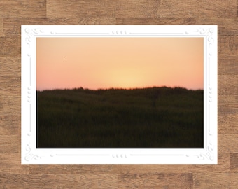 Seaside | Oregon Coast PNW Sunsets Seascape Landscape Folded Blank Embossed Greeting Note Card - Photography Gifts Stationery