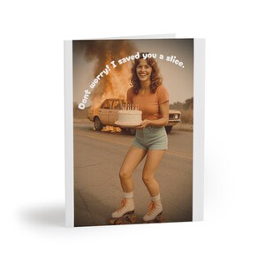 Spaß Retro Grußkarten Set | Geburtstagswünsche, Vintage-Vibe, Festkarten, einzigartige Einladungen, Humorkarten