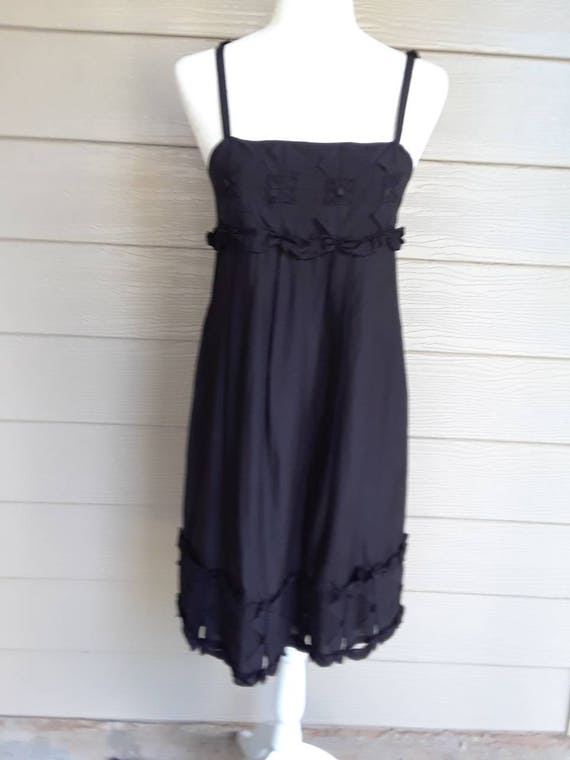black cotton sundress