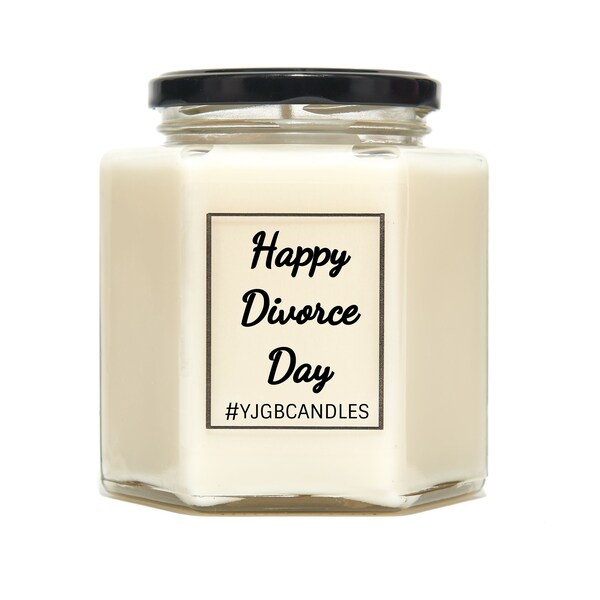 Happy Divorce Day Candle, Offensive Gift, Mature, Rude Gift, Cheeky Gift, Funny Gift, Joke Gift, Candle, Scented Candle, Candles, For Friend