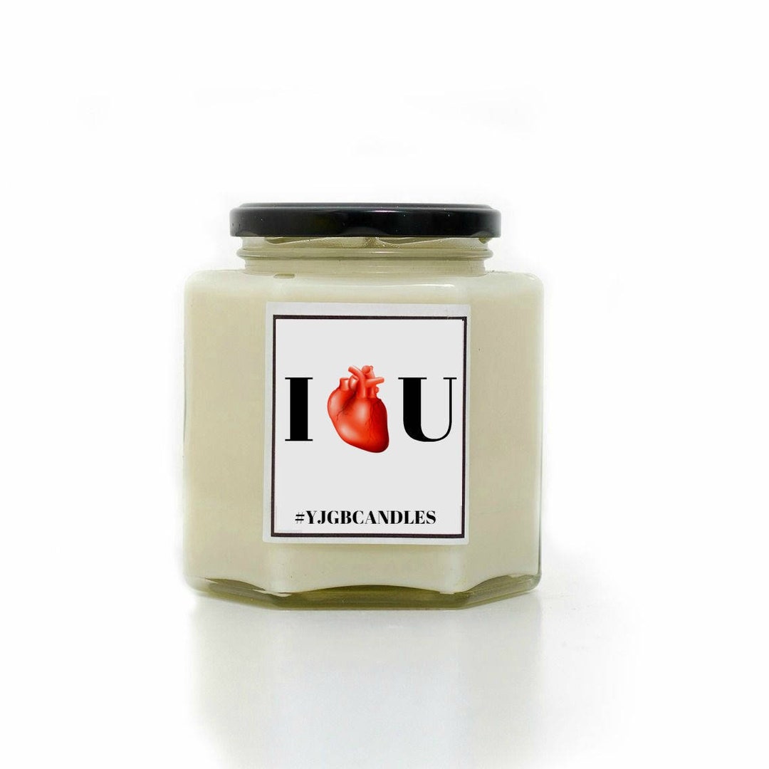 I Love You Candle Scented Candle Candles Anatomic Heart Etsy.de