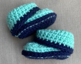 Baby Boy Booties, Crochet Baby Booties, Newborn Booties, Baby Shoes, Newborn Shoes, Baby Crochet Booties, Baby Boy Shoes, Blue Baby Booties