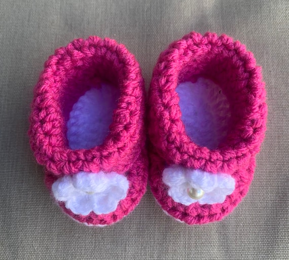 Patucos bebe niña rosa, zapatitos crochet recién nacido, patucos bebe  crochet, zapatitos bebe, patucos recién nacido, patucos bebe crochet,  zapatitos bebe crochet -  México
