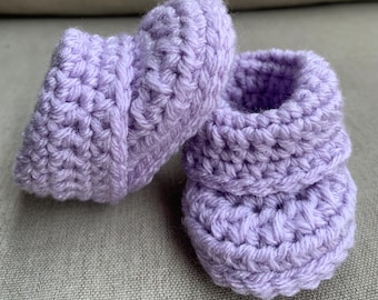 Purple Baby Girl Booties, Pink Baby Girl Booties, Crochet Baby Booties, Baby Booties, Pink Baby Booties, Newborn Baby Booties, Newborn Shoes