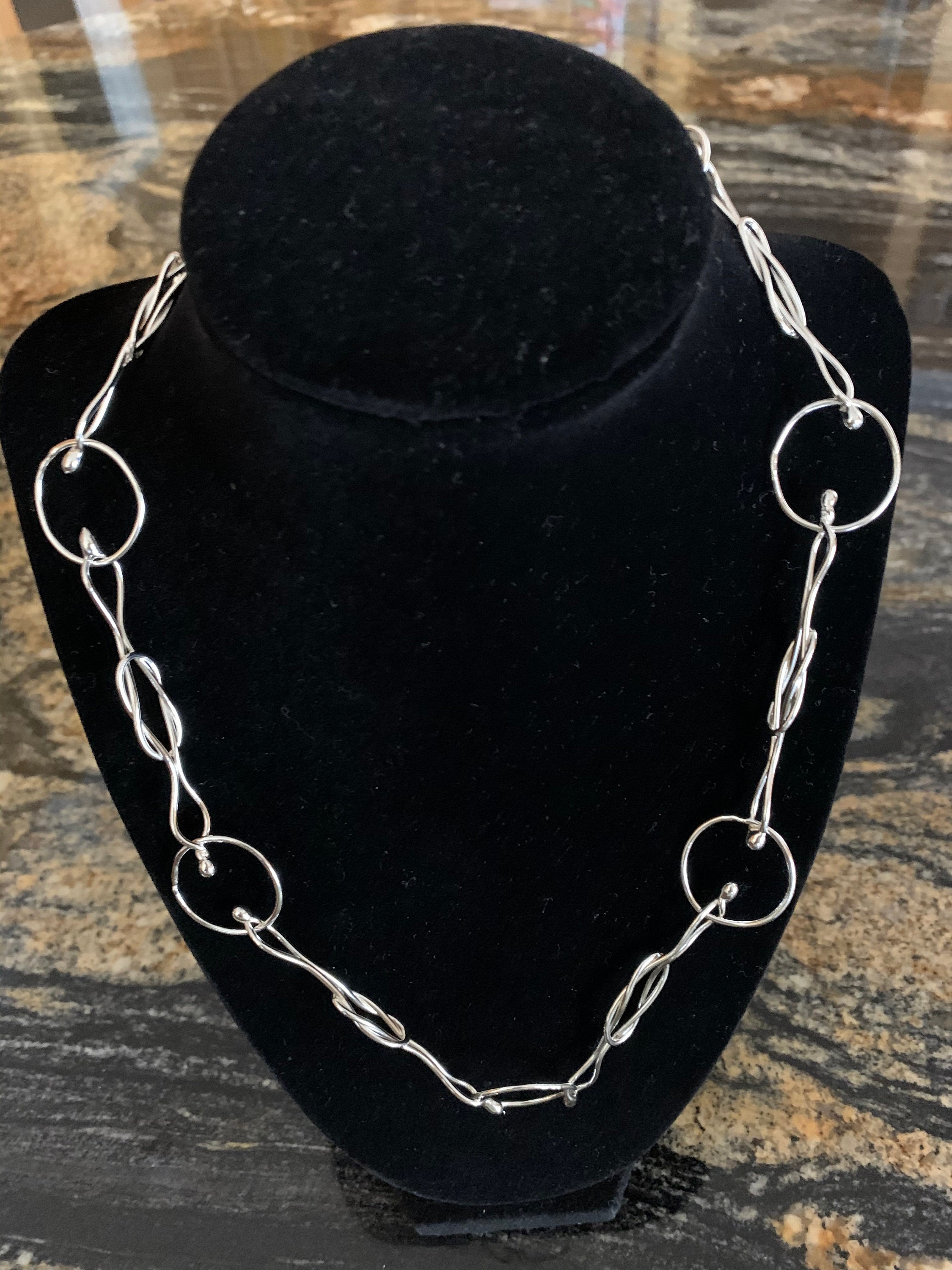 Fine Silver 24 Inch Necklace | Etsy