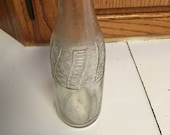 Vintage 1940s Pepsi Cola Soda Bottle Clear Glass