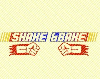 Shake & Bake - Archivo SVG - Camiseta divertida de Halloween - Ricky Bobby Shake and Bake - NASCAR SVG - Si no eres el primero, eres el último - Twins