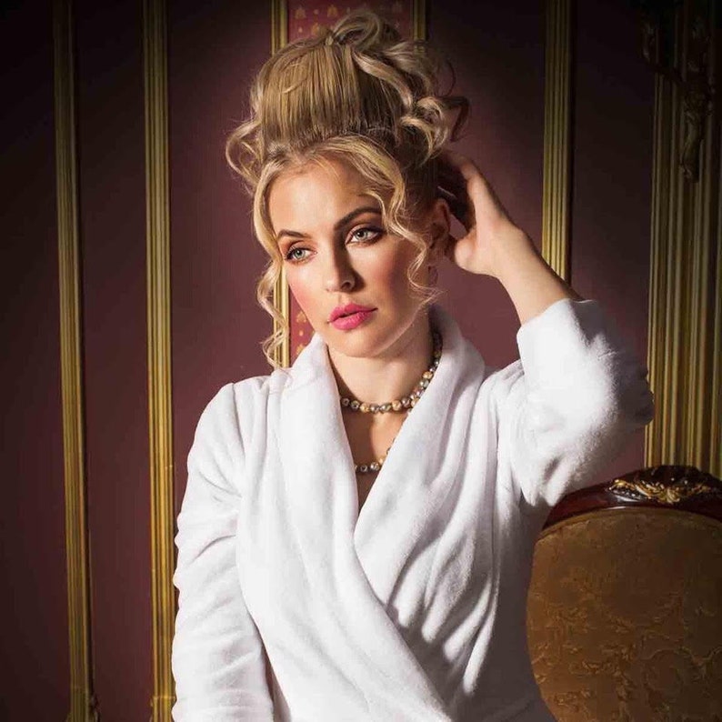 Adonna Gold Robe Madonna Woman Terry Robe, Bridal Robe, Honeymoon Bathrobes ...