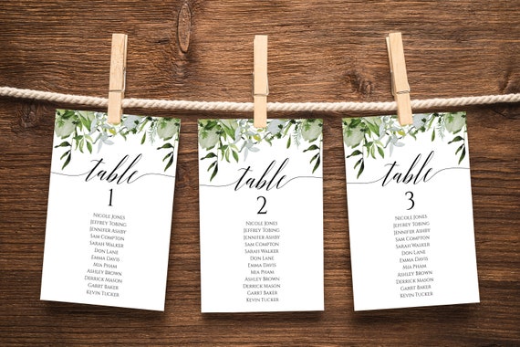 Wedding Seating Chart Template Download