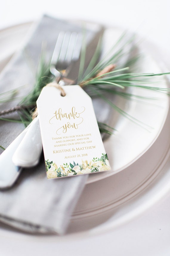 thank you wedding favor tags wedding thank you tag template etsy wedding thank you tag