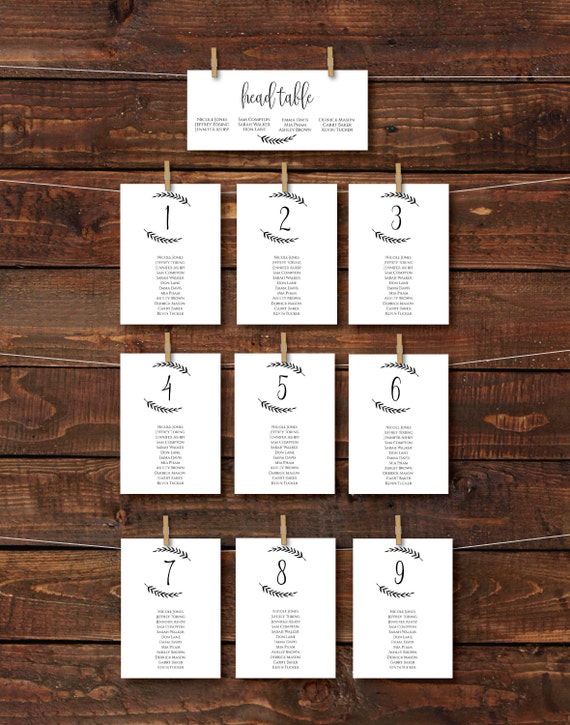 Diy Seating Chart