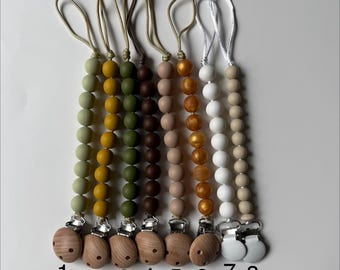Pacifier clips