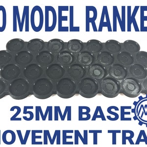 30 model 25mm Base Movement Tray for Miniature Wargames like Warhammer 40K and Age of Sigmar image 3