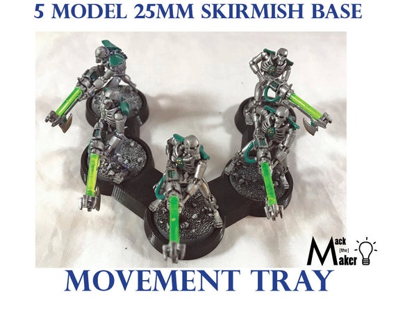 Skirmish Movement Tray For 25mm Base Models Warhammer 40k Etsy