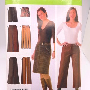 Simplicity 4965 Sewing Pattern: Misses Pants and Skirt, Sizes 12-20
