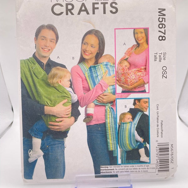 Butterick 6964 Uncut FF Baby Carrier Note:  Not for babies under 4 months old