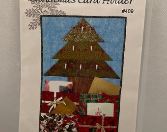 Christmas Card Fabric Wall Hanging Indie Pattern by Blue Canoe Designs #409