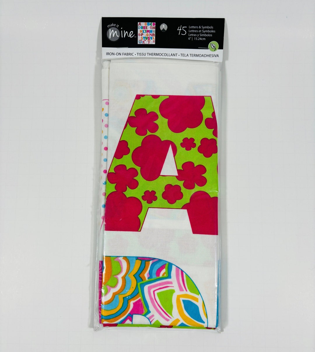 Make It Mine Iron-on Fabric Letters Includes 45 Letters and Symbols 6 ...