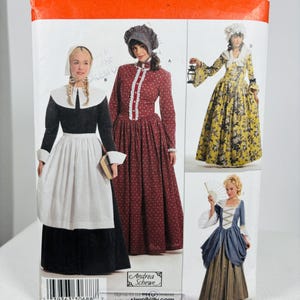 Pilgrim Dress, Colonial Girl, Woman Quaker Bonnet, Puritan Lady ...