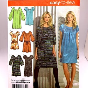 Simplicity 3681: Uncut Misses&#39; Peasant Dress Sewing Pattern (Sizes 12-20)