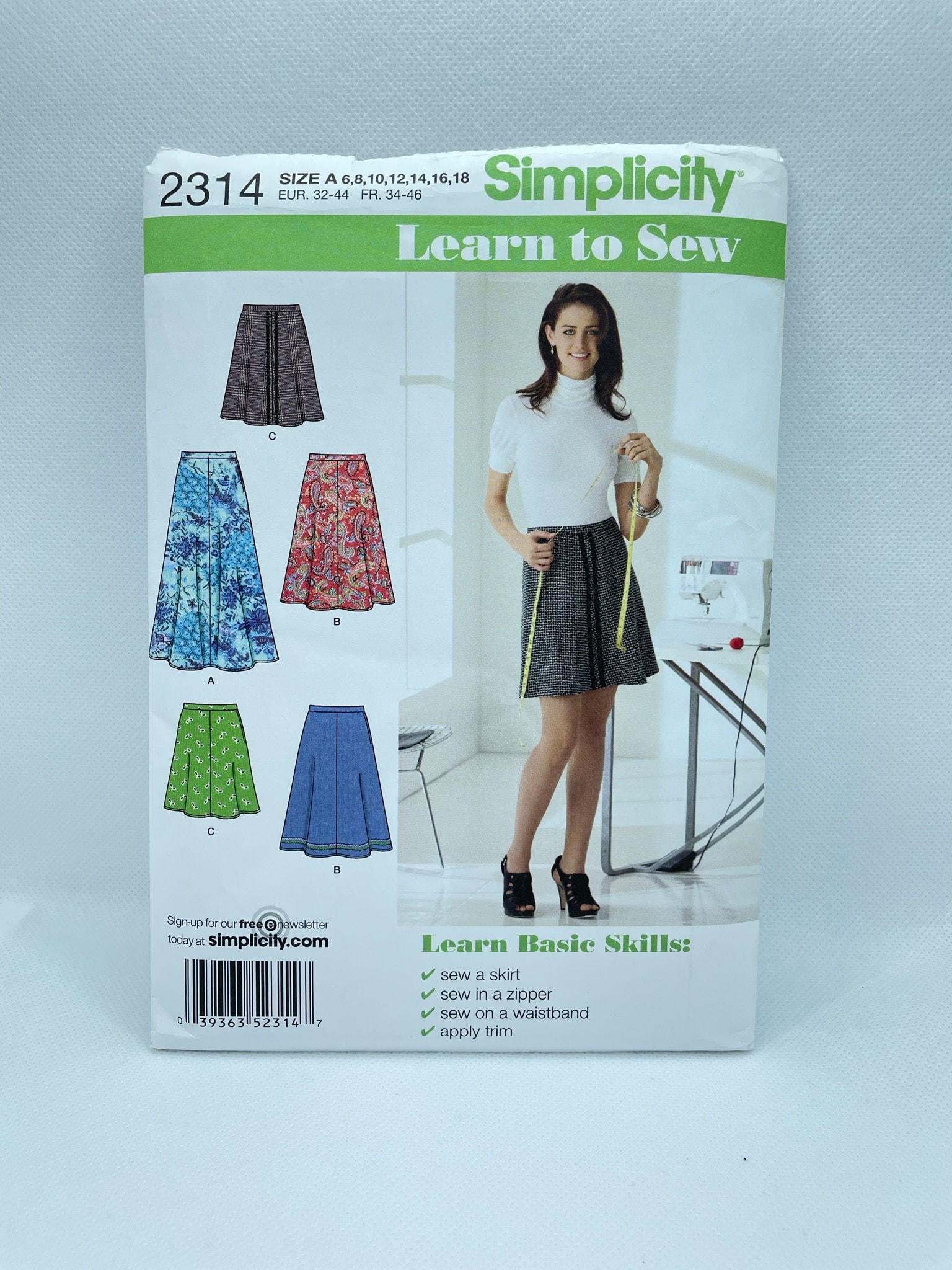 dress pants and top Sizes 8-16 skirt Simplicity 3566 Uncut FF Misses skirt