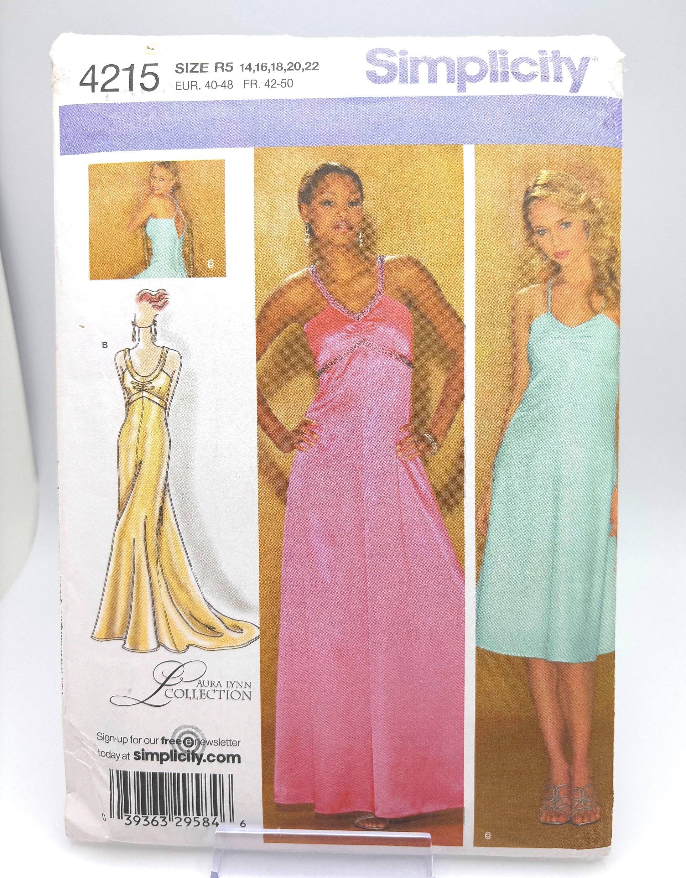 sachin and babi light blue dress Simplicity 9825 Dress Pattern from 1971 with Triple Puff Sleeves main image 1