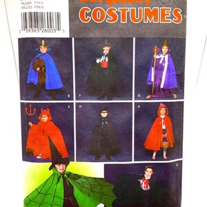 Simplicity 5927 Sewing Pattern, Child's Costumes - Robe, Cape, and Headpieces Sizes S, M, L