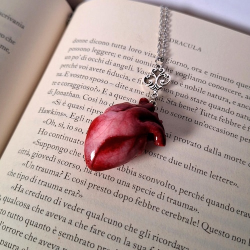 Handmade Anatomical Heart Necklace, Gothic Statement Jewelry - Etsy