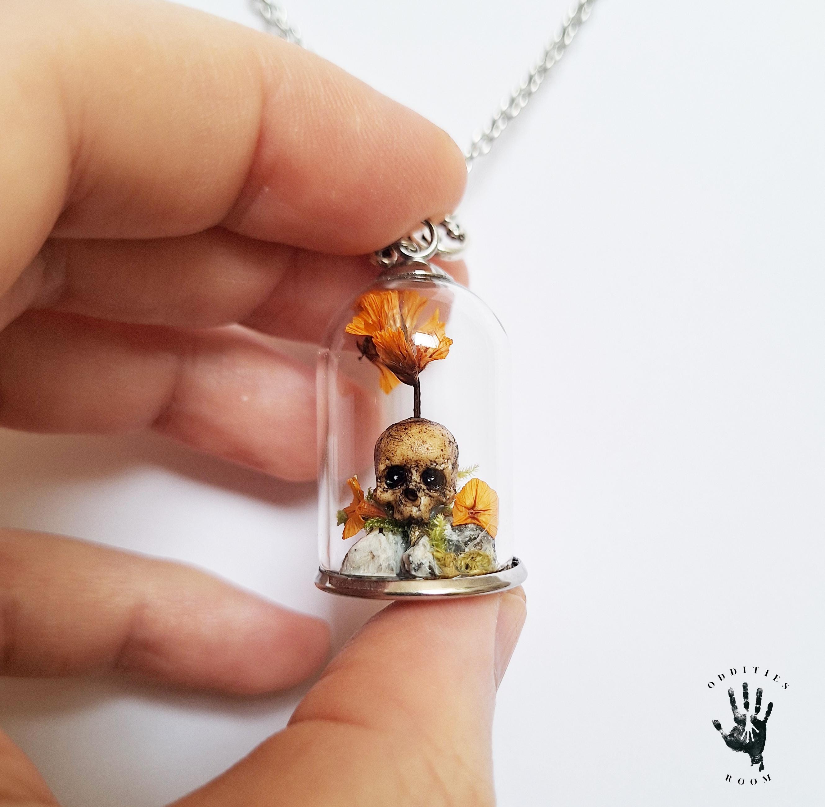 Collier Artisanal « Potion Magique » – Perles Bleues – Fait Main – Longueur Ajustable