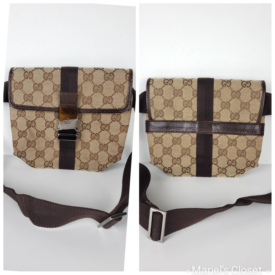 Authentic GUCCI Fanny Pack GG Waist Pouch Monogram Belt Bags Etsy