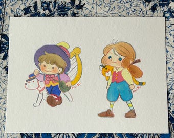 Mini art - watercolor original art