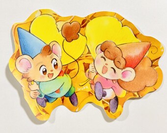 sticker-Toto and Lulu