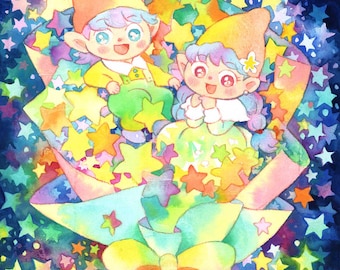 Art Print-Star bouquet