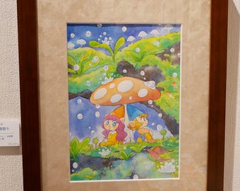 Rainy day (framed original artwork)