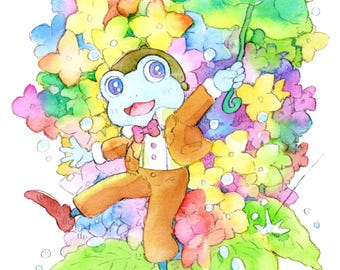 Pride frog original art