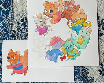 Gamba - watercolor original art