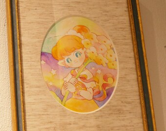 Flower color (framed original artwork)