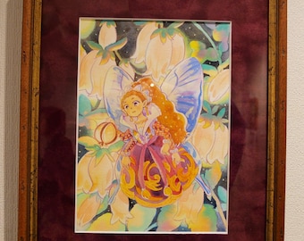 Night light (framed original artwork)