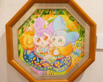 A warm afternoon (framed original artwork)