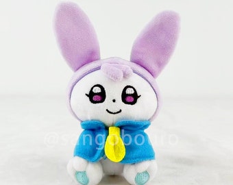Purple rabbit plush.