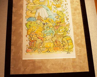 The ocean orchestra (framed original artwork)