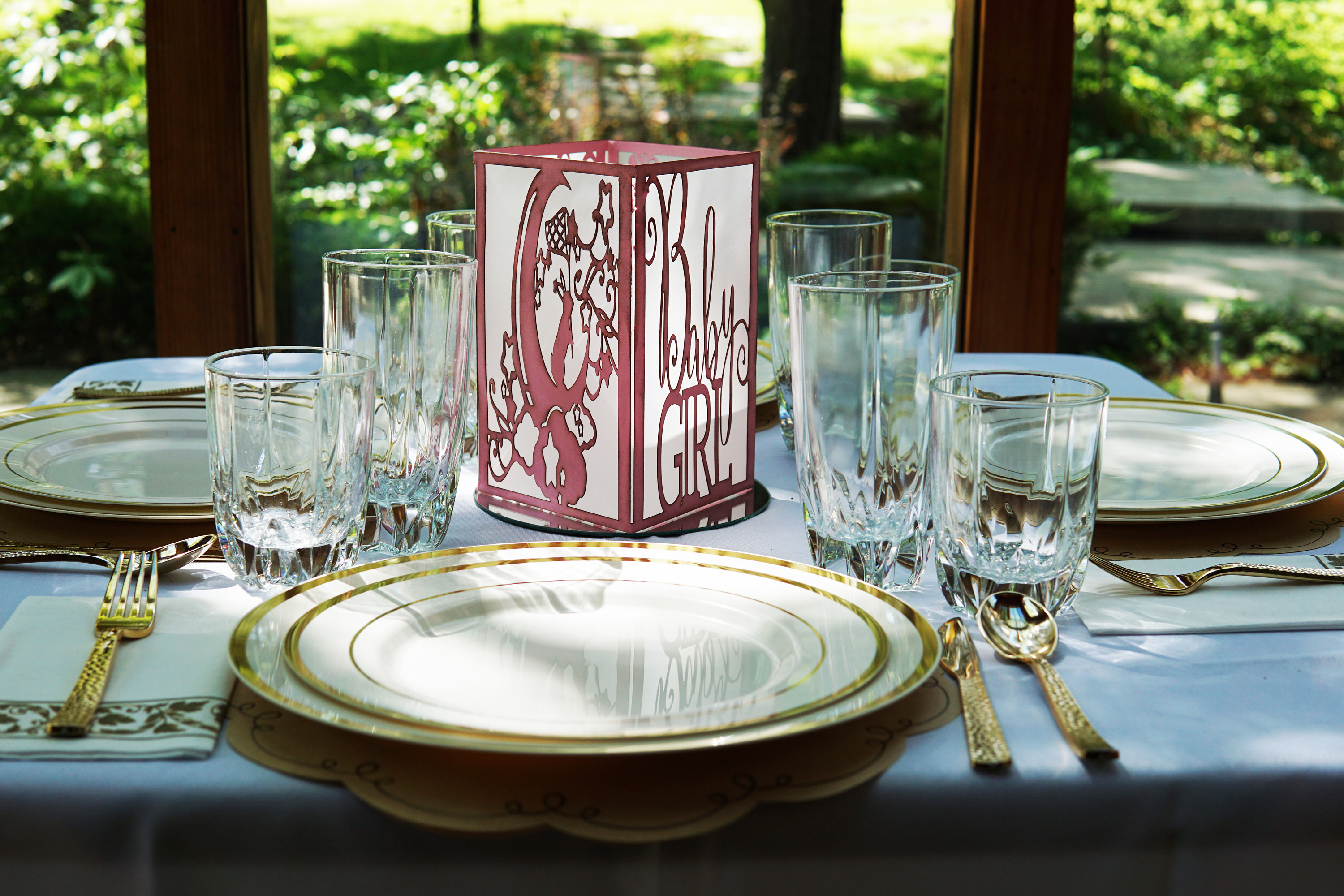 Paper Lanterns Baby Girl Centerpiece Baby Shower Decoration Etsy