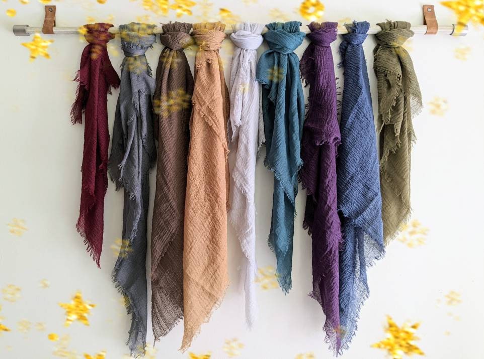 Winter! COTTON/ GAUZE Scarves! Soft 