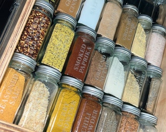 Custom Spice Jars | Spice Jars | Spice | Food | Custom Labels