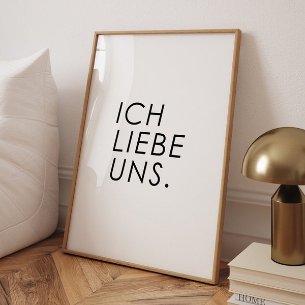 ich liebe uns Poster