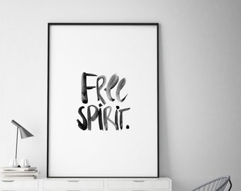 Poster: free spirit, sw